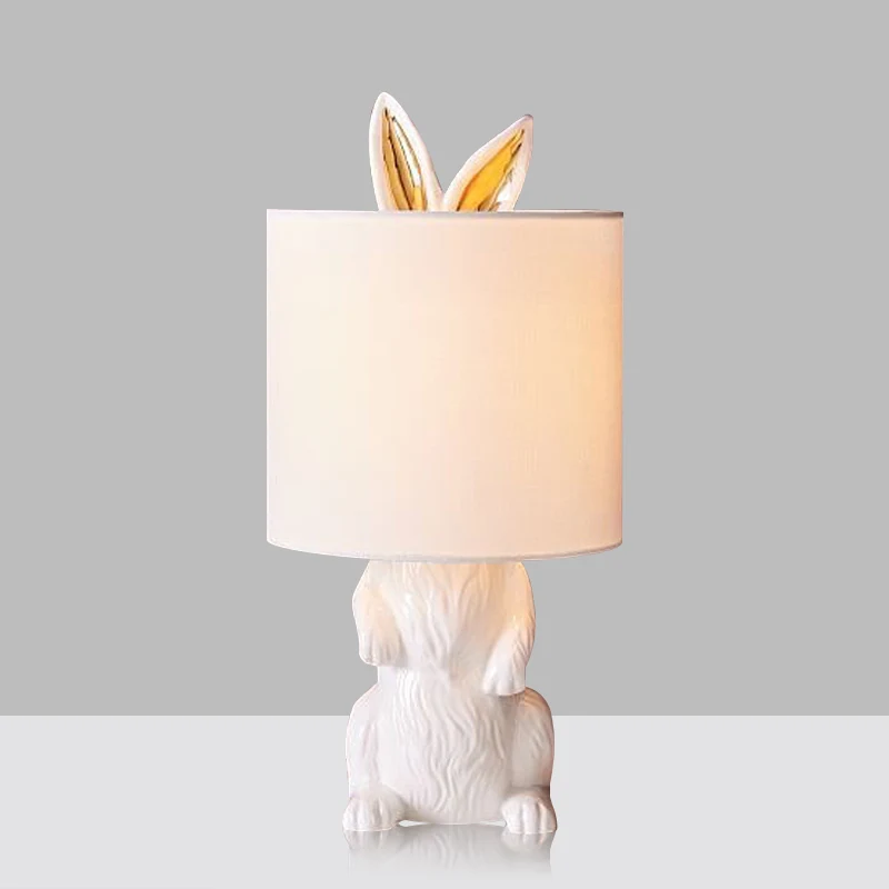 

Modern Minimalist Design Bedroom Bedside Lamp Living Room Dining Room and Study Room Rabbit Table Lamp