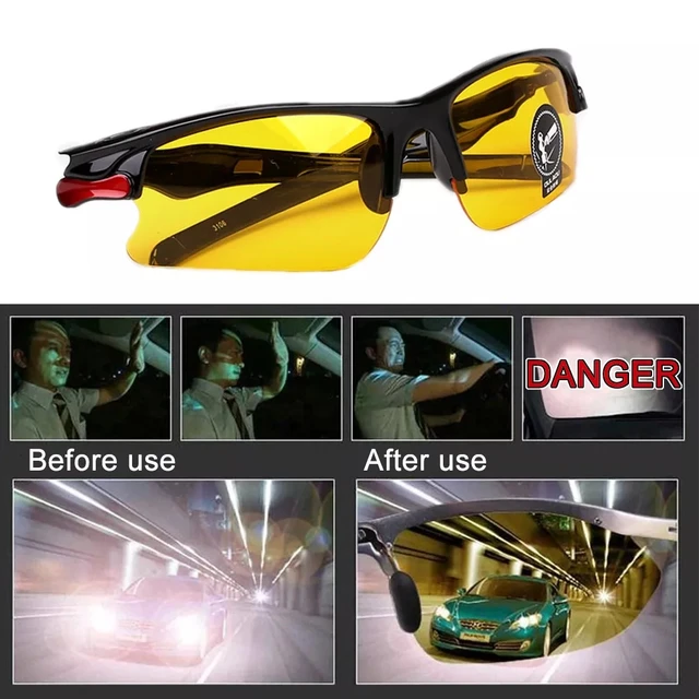 Lunettes de Conduite de nuit Night Drive lunettes de vitesse jaune