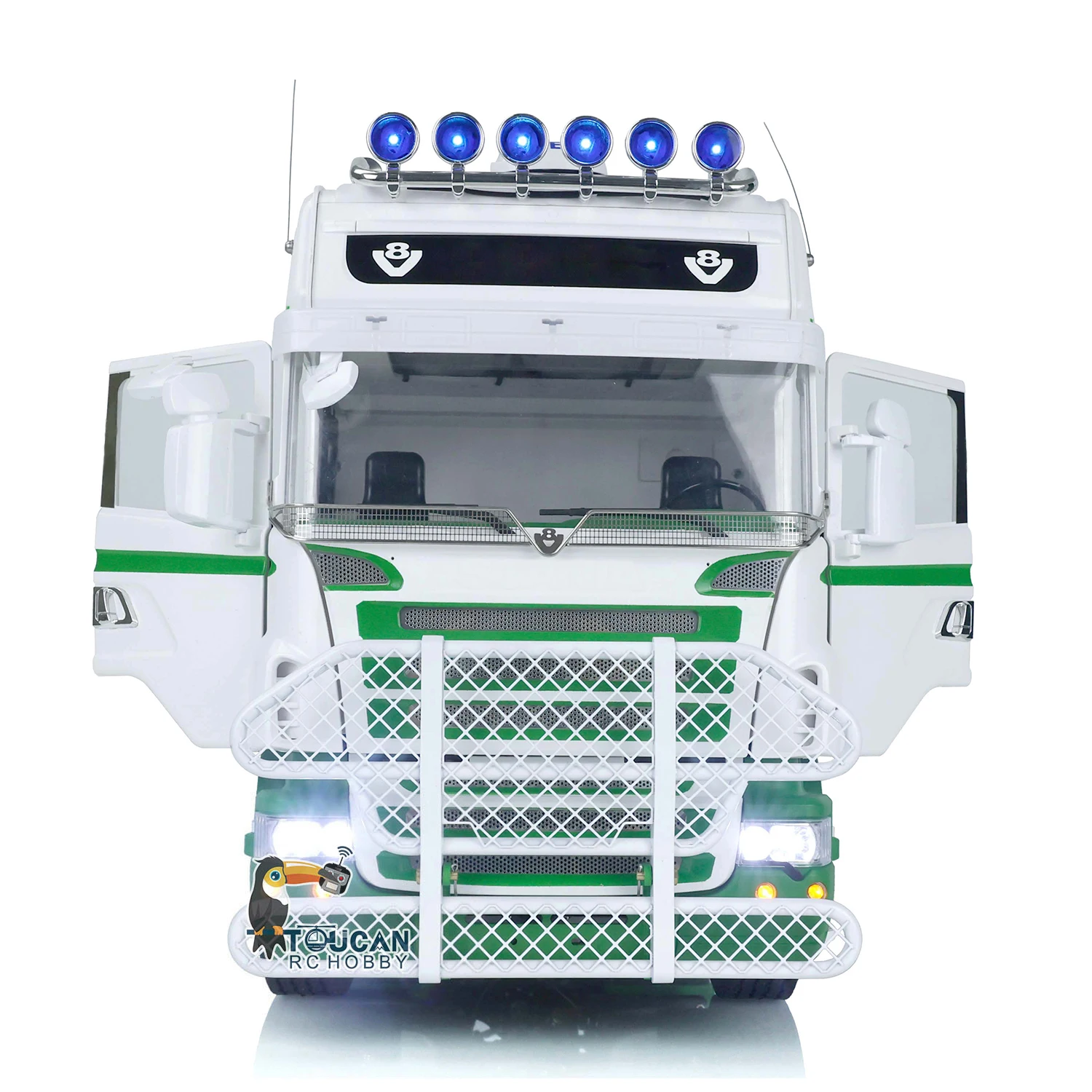 6X6 LESU 1/14 RC Tractor Truck Metal Chassis R730 Remote Control RTR Cars Toys Gift with Light Sound Smoking Unit Toys THZH1967 4