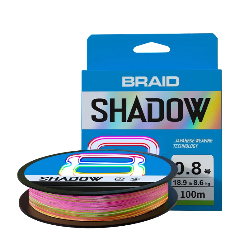 Japan 8/12 Strands Braid Fishing Line Colorful Multifilament PE