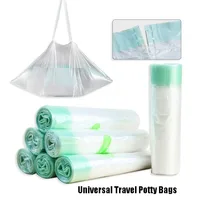 50/100Pcs Universal Potty Liners Disposable Infant Baby Training Toilet Seat Bin Bags With Drawstring Travel Potty Cleaning Bag 1