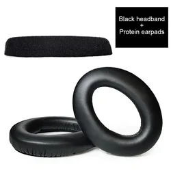 Premium Replacement Ear Pads and Headband Cushion (Leather 1 set)