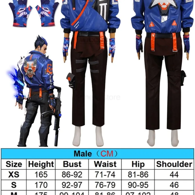 Disfraz de Cosplay de Yoru para hombre, juego de rol, fantasía, chaqueta, guantes, disfraz de hombre, ropa de fiesta para juegos de rol