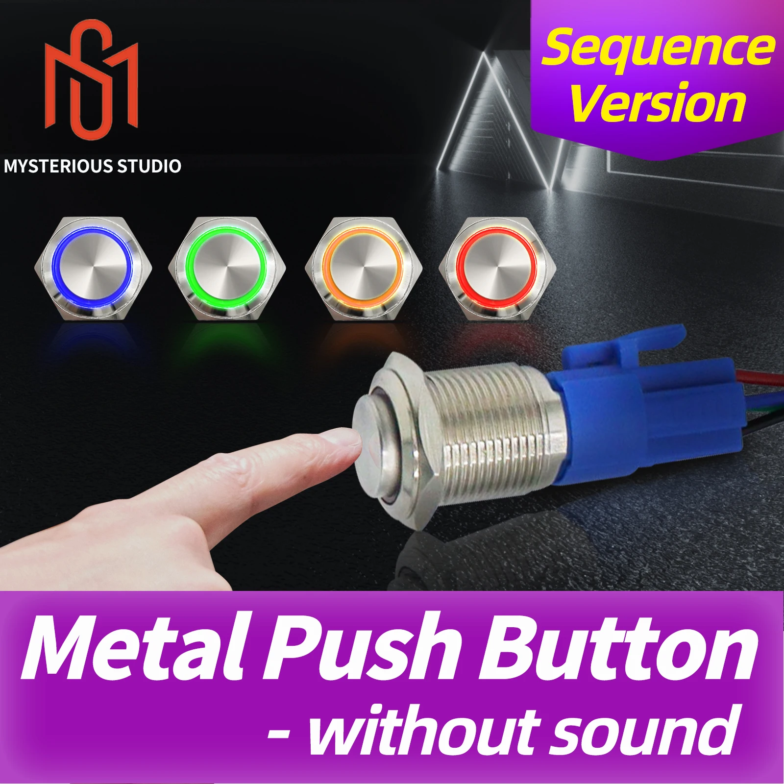 

Escape Room Props Metal Push Button Switch Light 5 Colors Press the Buttons in a Correct Sequence to Unlock Game Puzzle