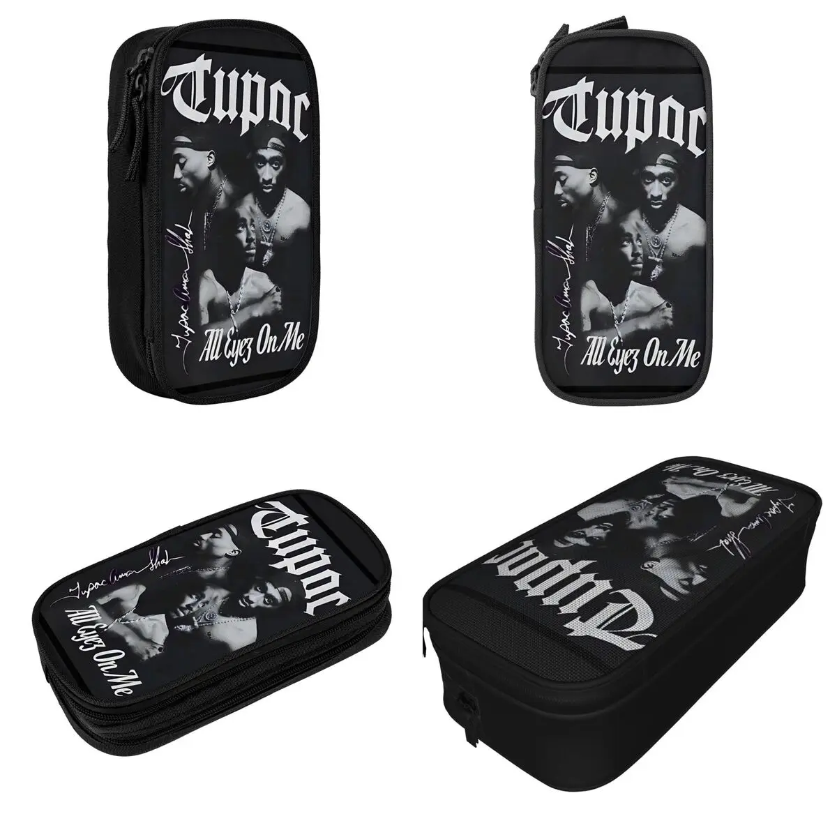 Lovely Rapper Tupacs Pencil Cases 2pac Hip Hop Pencil Pouch Pen Holder for Girls Boys Big Capacity Bag Office Gifts Stationery