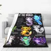 Axolotl Kawaii Axolotls Of The World Axolotl Animals Flannel Blanket  Vintage Throw Blanket for Home 125*100cm Bedspreads 1