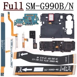 Loudspeaker & Charging Port Board with Fingerprint Sensor and LCD Flex Cable (Full Set G990B - N)