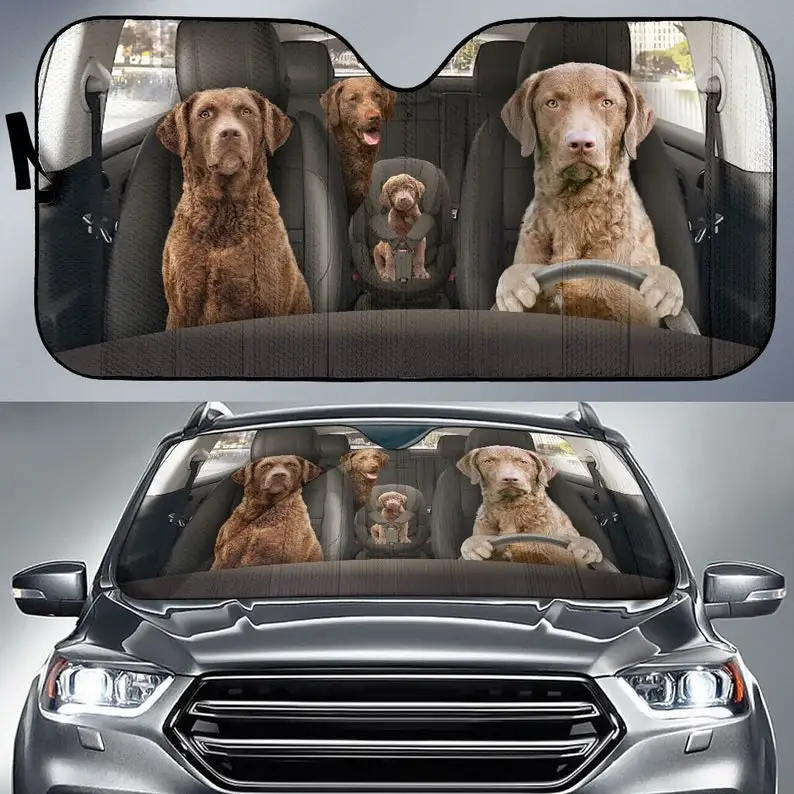 

Автомобильный солнцезащитный козырек 38 дюймов с изображением животных