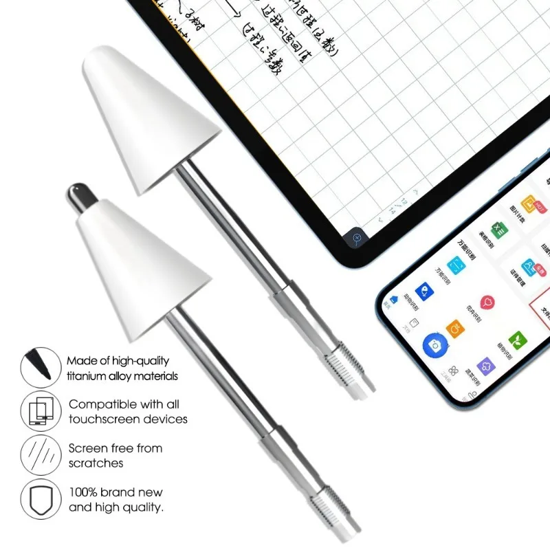 Stylus Pen Replacement Metal Tip for Precision Writing and Drawing