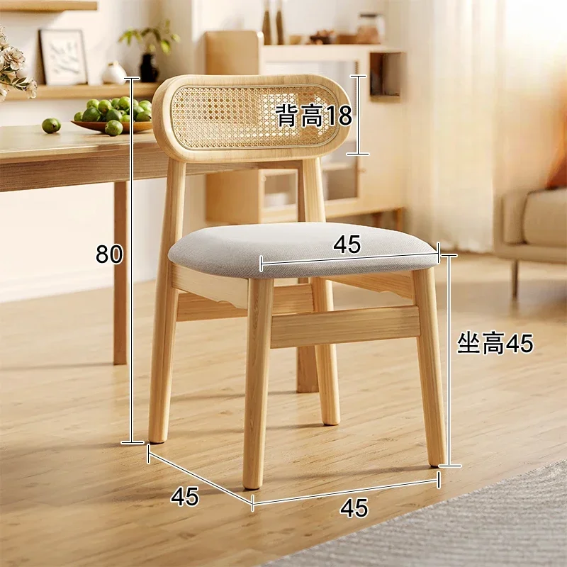 

Nordic Wooden Dining Chairs Kitchen Outdoor Restaurant Designer Dining Chairs Gamer Cafe Sillas De Comedor Room Furniture ZS40DC