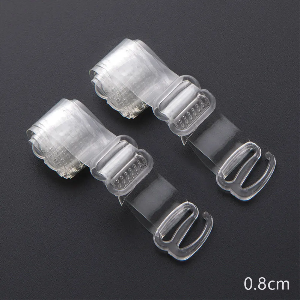 Clear TPU Invisible Bra Straps for Women, Adjustable Transparent Shoulder Straps, Comfortable Elastic Underwear Accessories