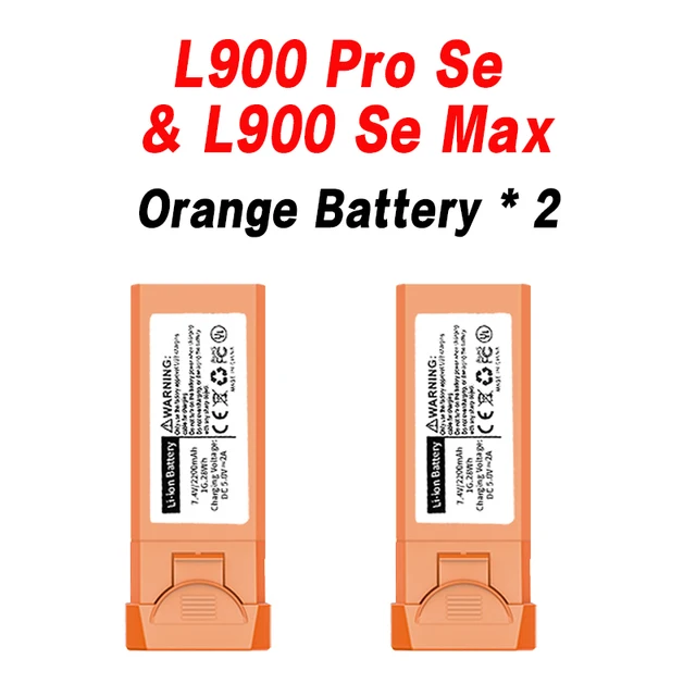 LYZRC L900 Pro Se Battery 7.4V 2200mAh L900 Se Max Original Battery L900 Prose/Semax Spare Rc Drone Quadcopter Accessories Parts - ProSe SeMax Oe 2B