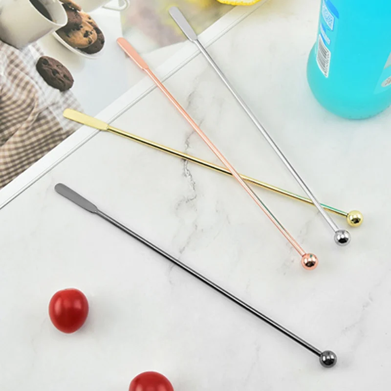 Description Picture 6 of item1Pcs 21cm Cocktail Stainless Steel Creative Mixing Sticks for Wedding Party Bar Cafe Swizzle Drill Glass Mixing Manual Rod