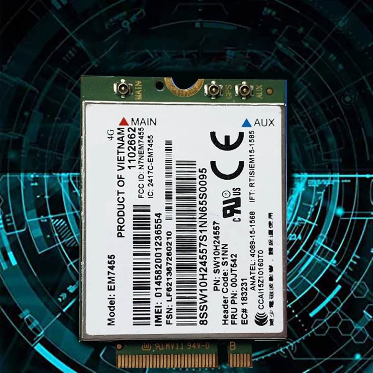 씽크패드 T460 T460P L560 유가 260 P50 P70 X260 용 LTE 4G 카드, Gobi6000 FRU 00JT542 01AX756, Em7455