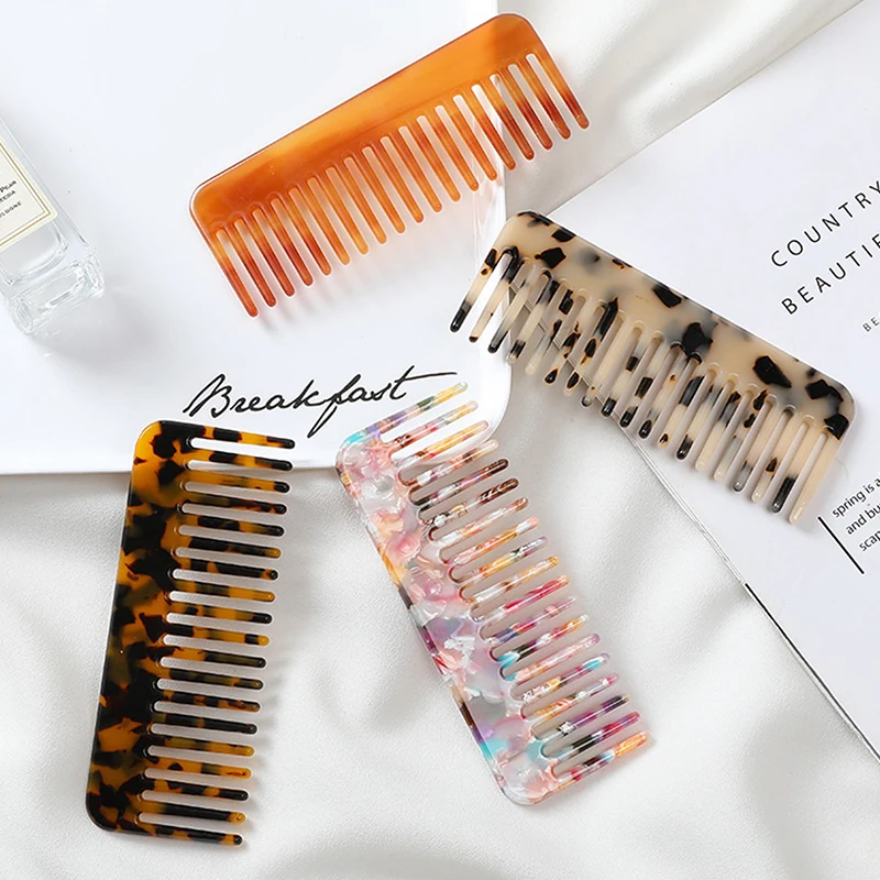 

New New 1pc Acetate Hair Combs Colorful Hairdressing Comb Hair Brush For Women Girls Hair Styling Barber Accessory hair combs