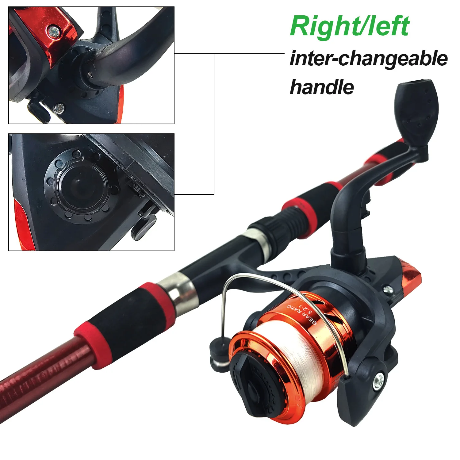 Fishing Pole Combo Spinning Rod And Reel For Men Telescopic Fishing Pole  And Spinning Reels Kit Sea Saltwater Freshwater Fishing - AliExpress