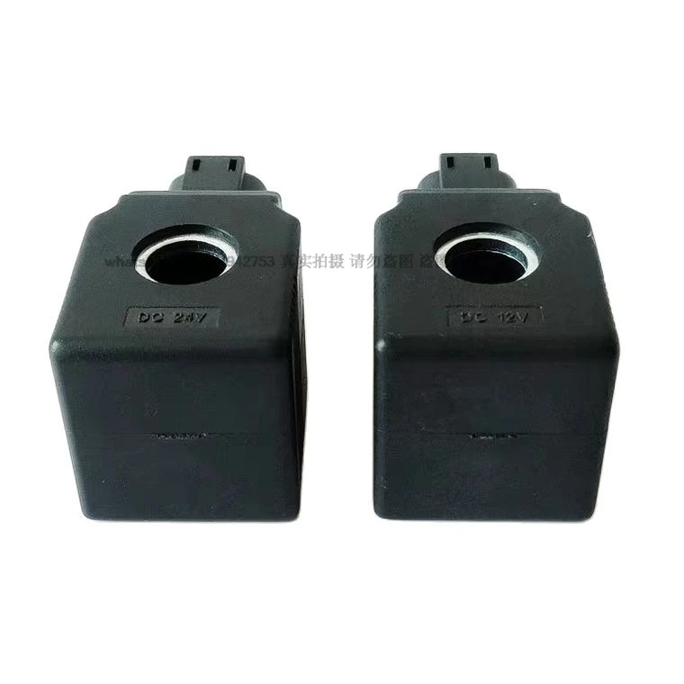 Excavator Accessories Two Pin for JCB Coil Pilot Safety Lock Rotating Solenoid Valve Coil Internal Diameter 13mm, Height 38mm