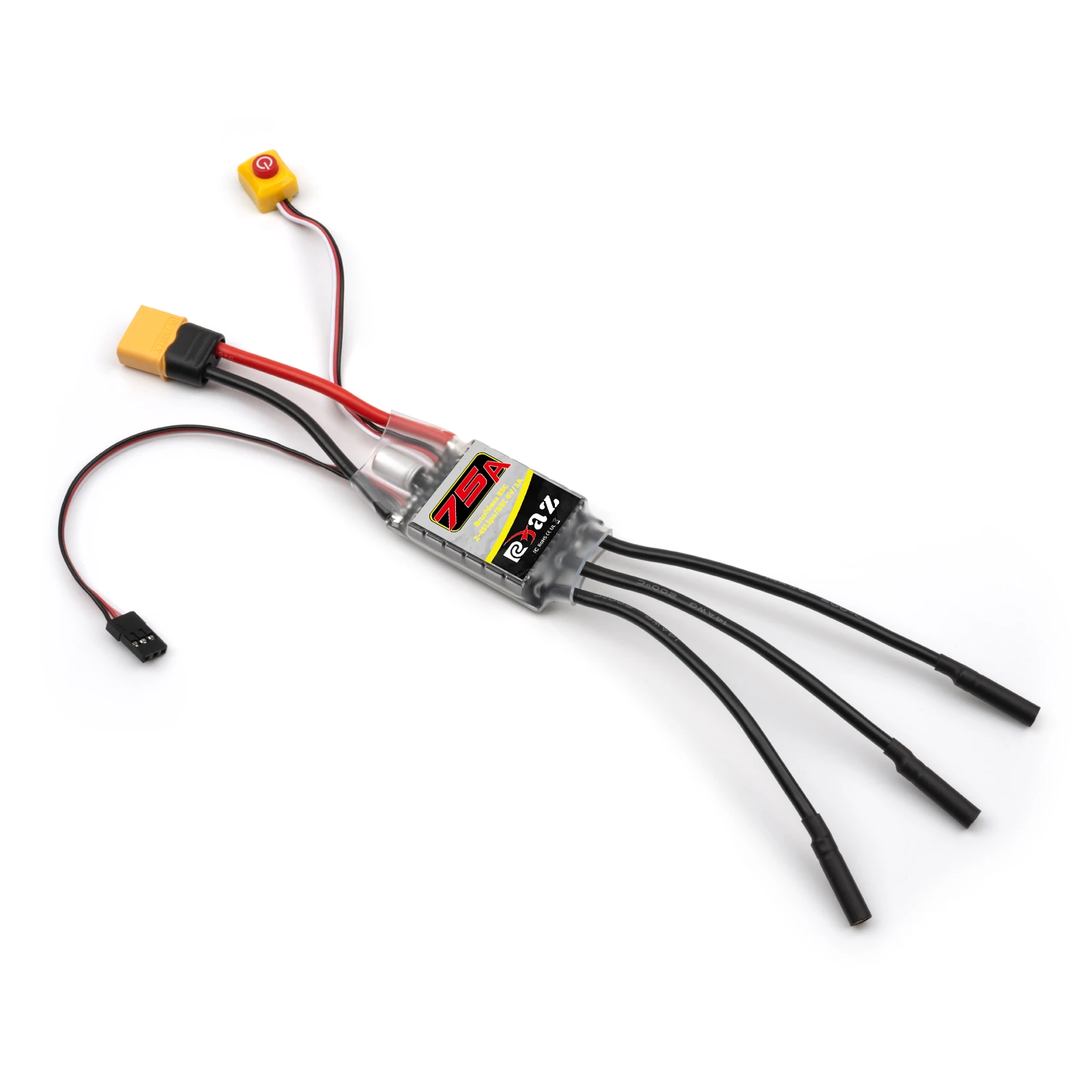 Contrôleur ESC 75A pour Voiture RC, 2-3S Lipo, BEC 6V/2A