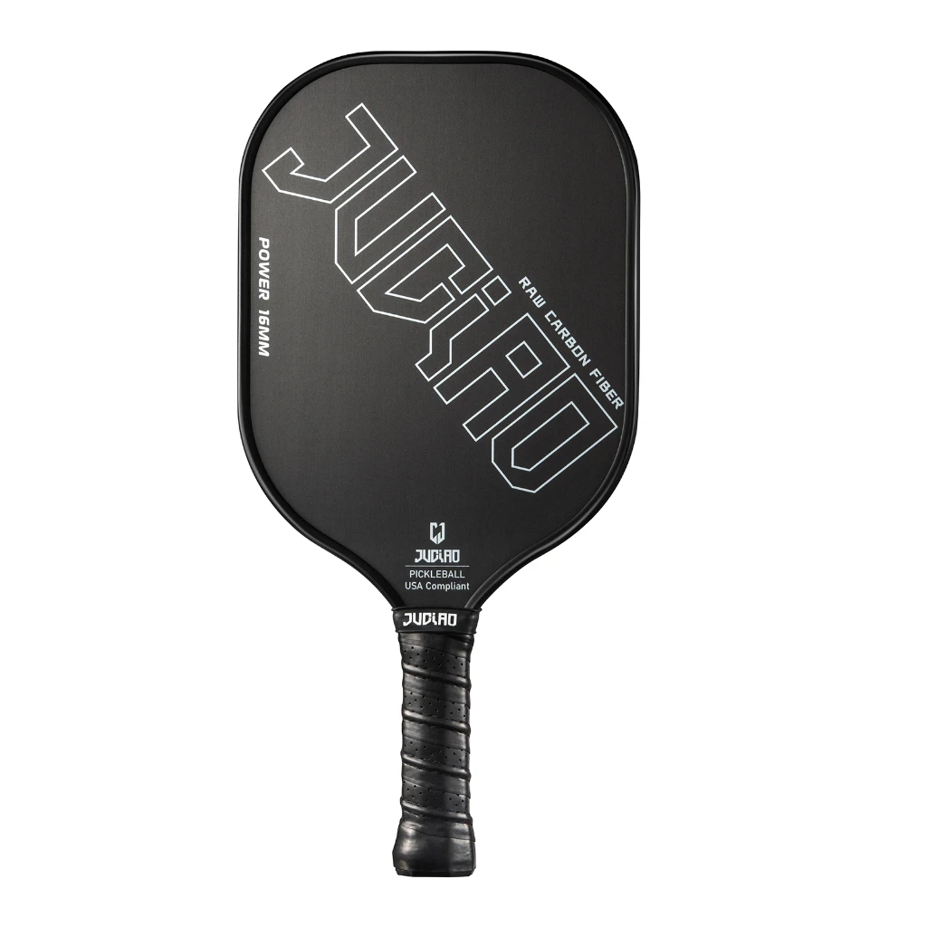 Thermoformed T700 Raw Carbon Fiber Pickleball Paddle Spin Textured Surface With Foam Edge Ergonomic Grip