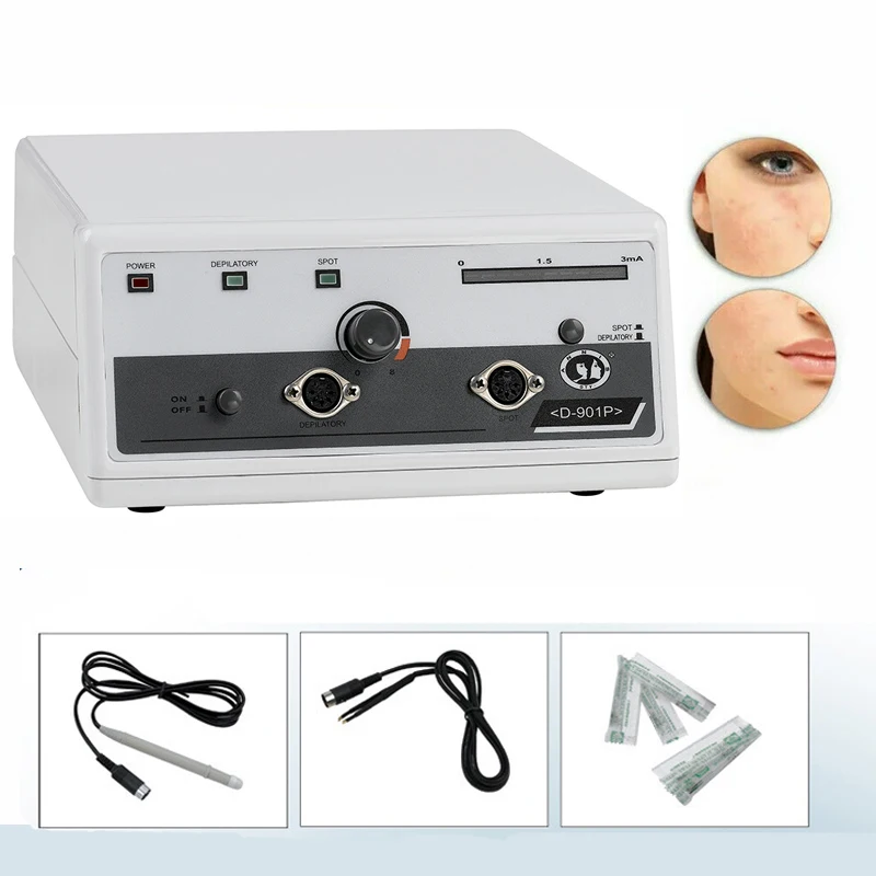 Depilación de piernas en depiladora eléctrica para pecas