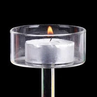 1Pc Glass Candle Holders Set Tealight Candle Holder Home Wedding Candle Stand Bar Party Decor 5