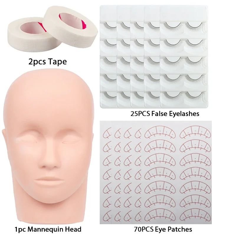 Eyelash Extension Practice Model Makeup Tool
