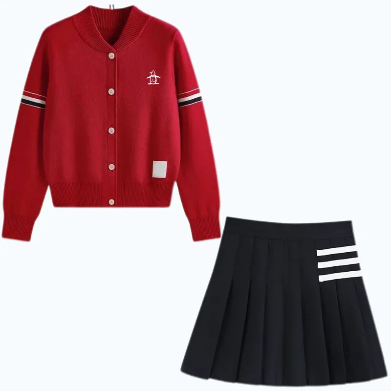 Autumn Golf Wear Women Luxury Brand Golf Sweater Korean Two Piece Set Women Clothes women workout jackets