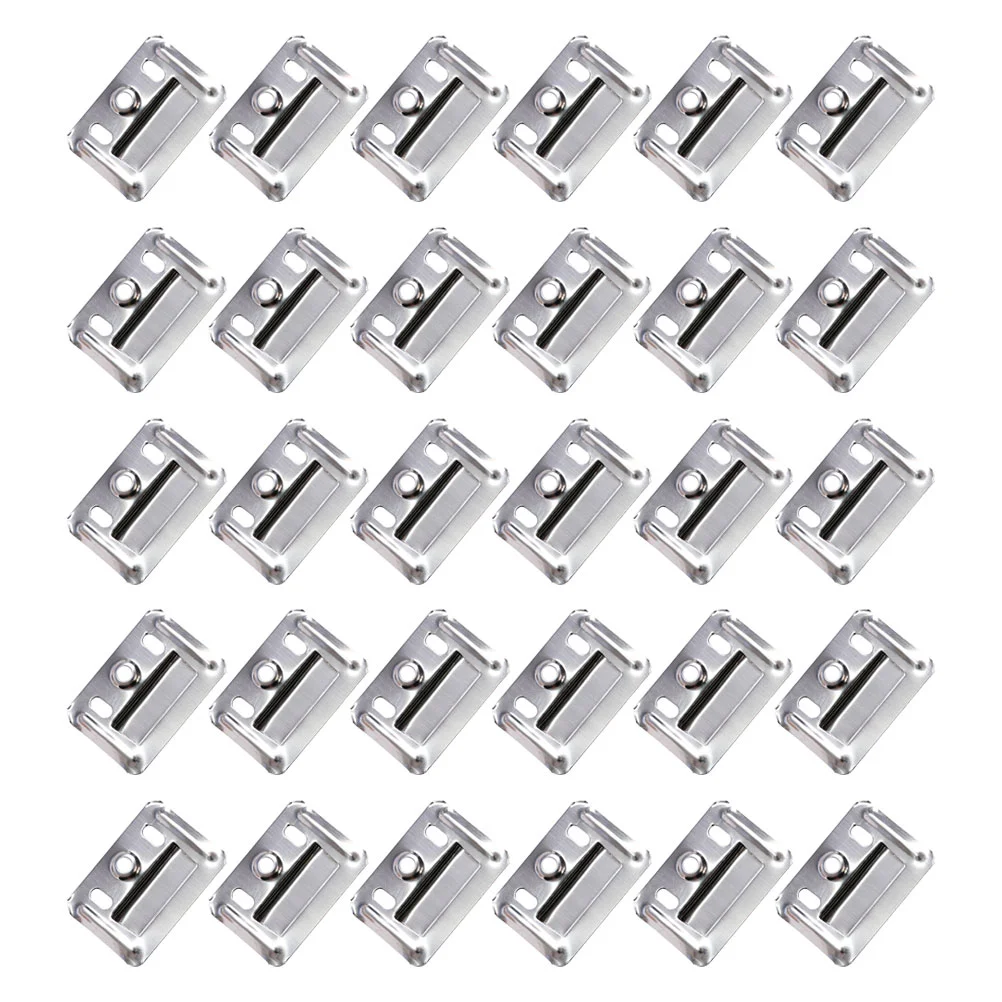 Bamboo Fiber Board Wall Panel Connector Fastener Buckle for Furniture Integrated Stainless Steel Clamp 100 Pcs couch connectors