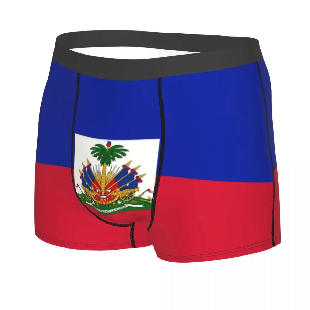 Custom Flag Of Haiti Underwear Men Breathbale Boxer Briefs Shorts Panties Soft Underpants For Homme 2