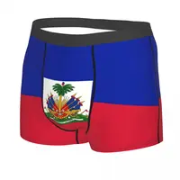 Custom Flag Of Haiti Underwear Men Breathbale Boxer Briefs Shorts Panties Soft Underpants For Homme 2