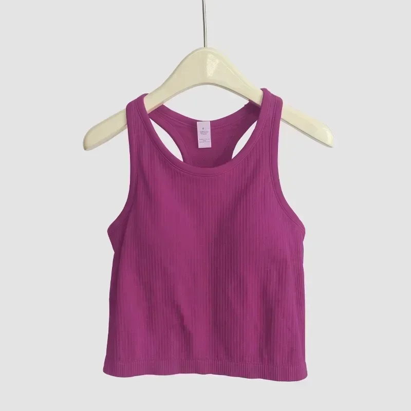 EBB New Lemon Yoga Tank Top Women's Sports Jacket Shape Tank Top Fitness Sleeveless Spring and Summer Bra with Chest Pad