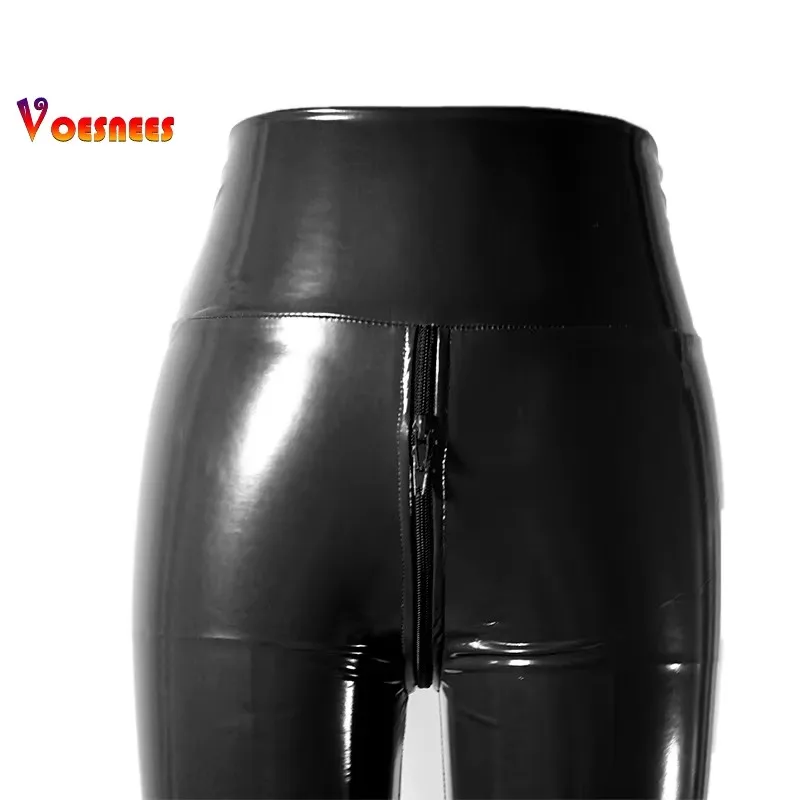 Sexy Tight  Pants High Elasticated Waistband Trousers Sexy Slimming Leggings Skinny Pencil Pants Women PU Leather Hip Lifter