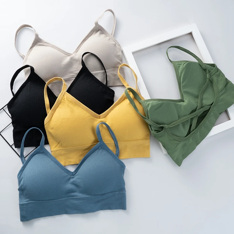 Women Lingerie Bra Gather No Steel Ring Tank Tops Tube Top Wrapped Chest Beauty Back Actival Cotton Thin Section