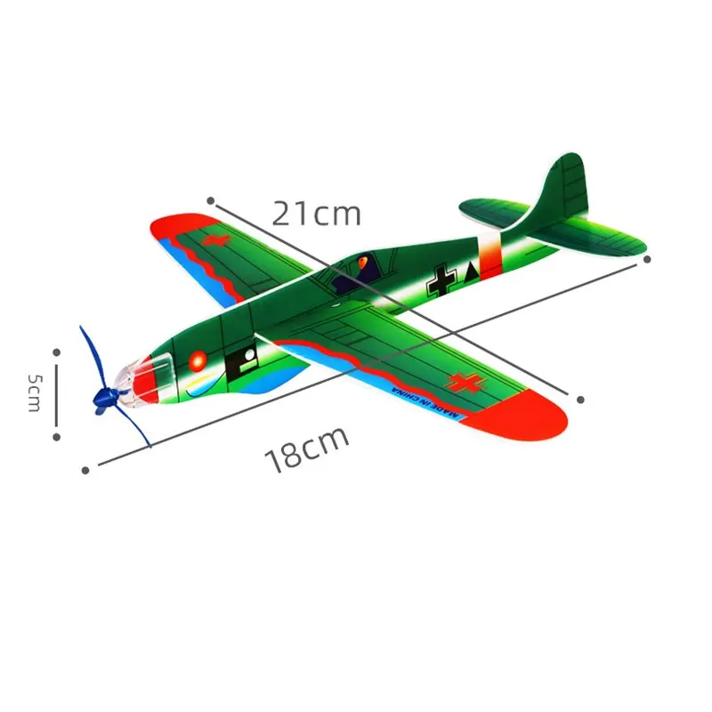 12/24Pcs Foam Airplane Glider Hand Thrown Flying Toy Plane for Kids Adults Outdoor Sports Toys Birthday Party Gift Easy Assemble