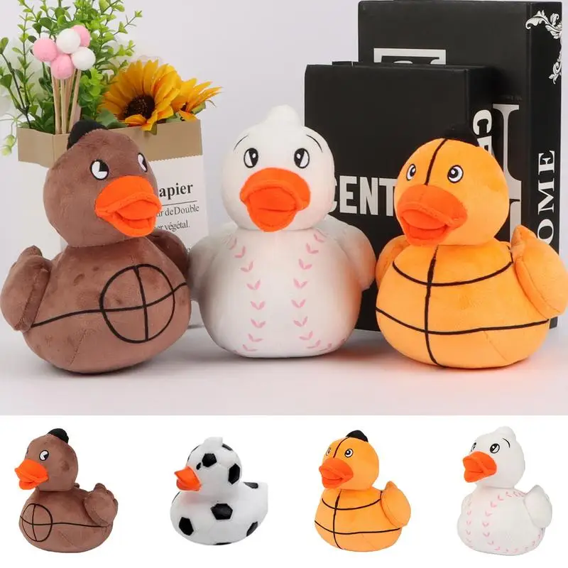 Plush Duck Stuffed Animall Toys Gifts For Kids Fluffy Sleep Pillow Kawaii Animal Duck Plushies Creative Comfortable Duck Plush animall попона для собак 5