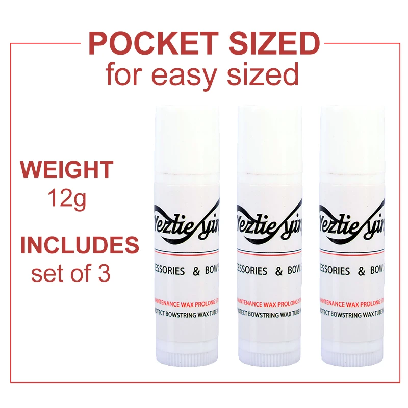 Premium Bow String Wax - 3-Pack | Protective Outdoor Wax