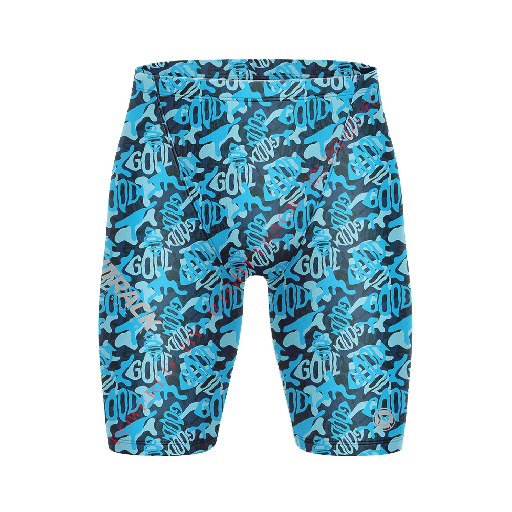 RightTrack Men's Swim Trunks Tight-fitting Swimsuit Training Digital Printing Performance Legging Swimming Shorts Give Gifts