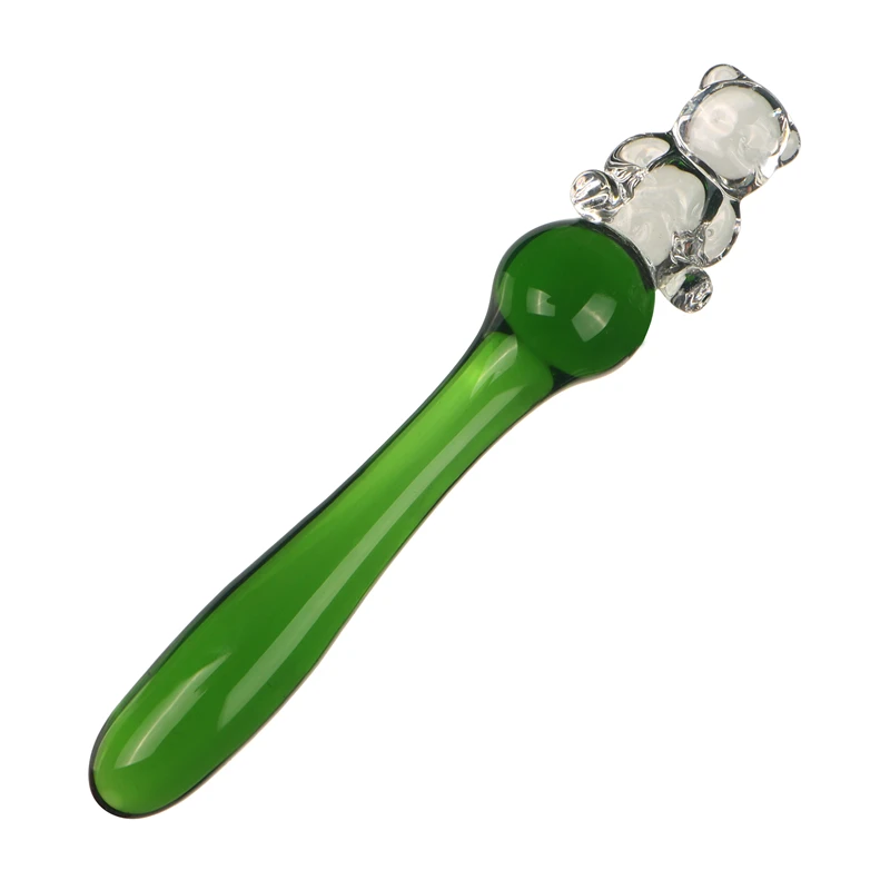 4 Colors Cute Bear Pyrex Glass Anal Dildo Crystal Bead Ball Butt Plug Sex  Toys | eBay