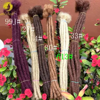 0.6cm 10inch Colored Regular Loc Extension Human Hair Handmade 100% Human Hair Loc Dreadlock Extensions for Women Men Kids 1