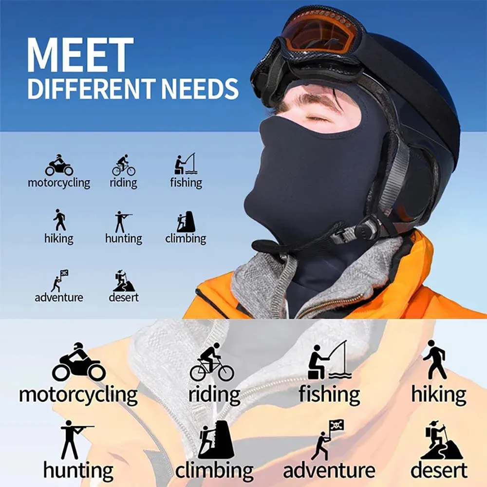 Sun Protection Full Face Mask Ice Silk Balaclava Breathable Motorcycle Helmet Liner Hat Outdoor Sports Cycling Face Mask