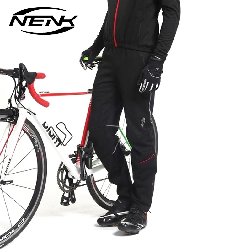 NENK Cycling Pants Man Thermal Fleece Bike Pants Windproof, 41% OFF