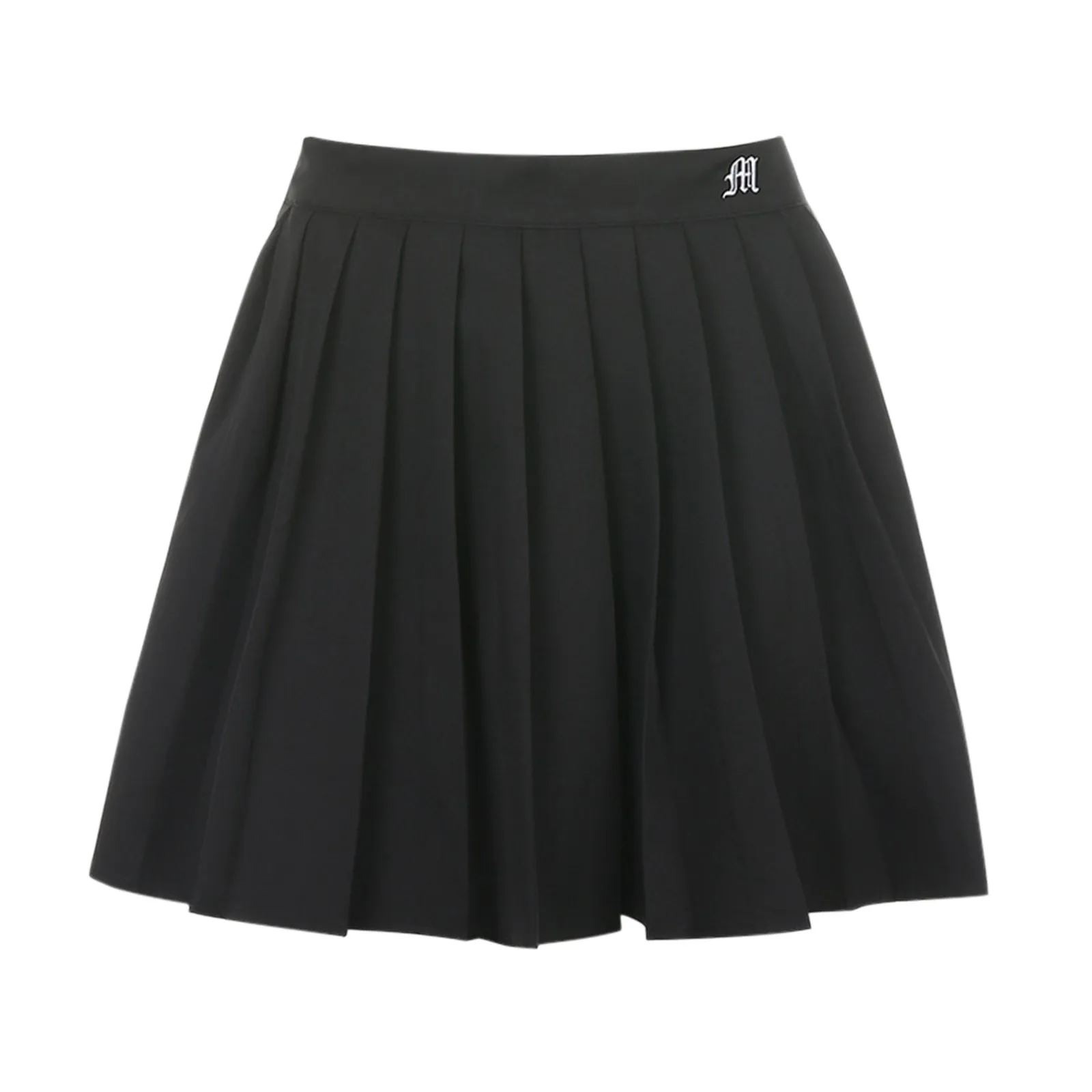 Sommerlicher Gothic Plissee-Minirock