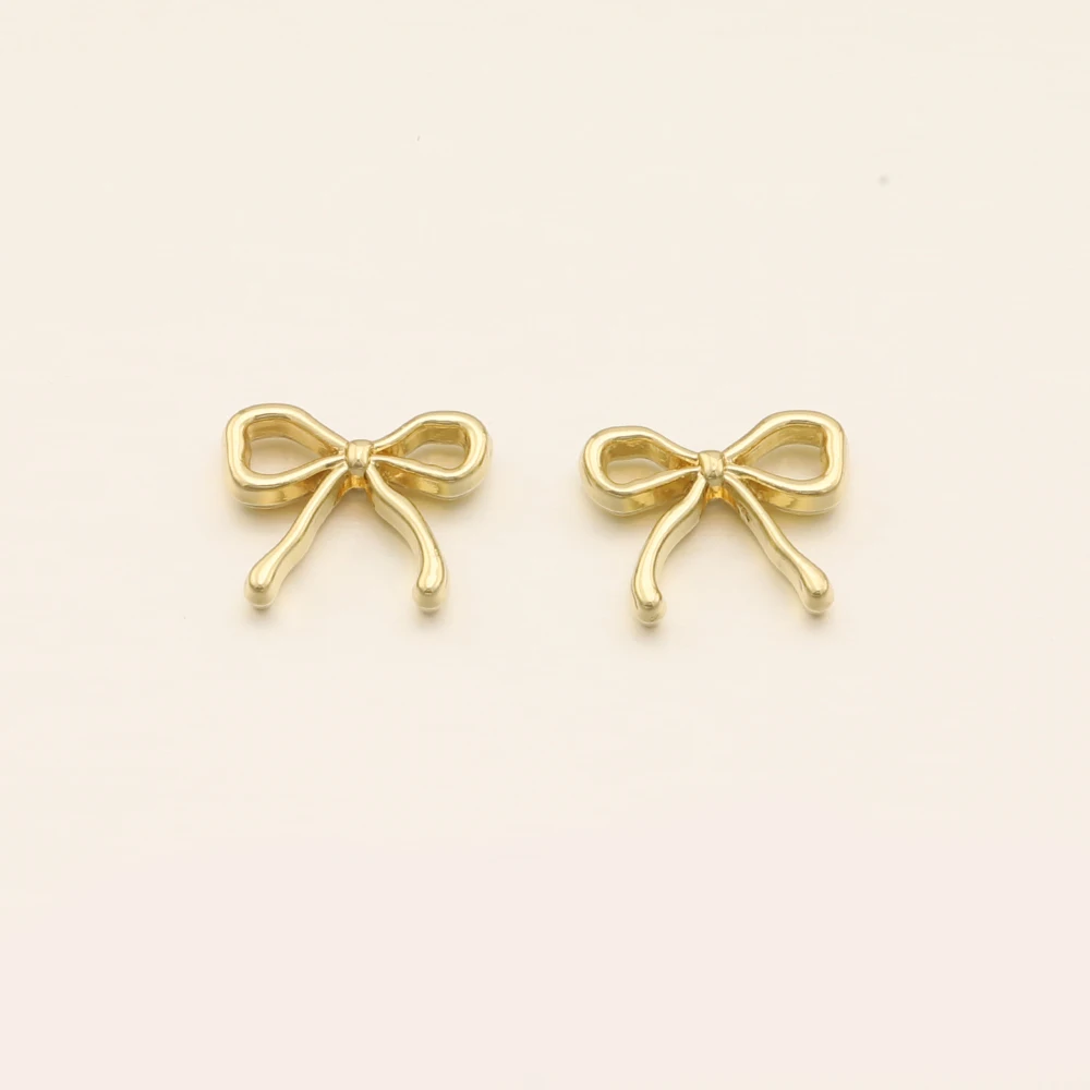 Cordial Design 100Pcs 12*16MM Jewelry Accessories/Hand Made/DIY/Cute Bracelets Making/Jewelry Findings & Components/Bow Charms - cordial