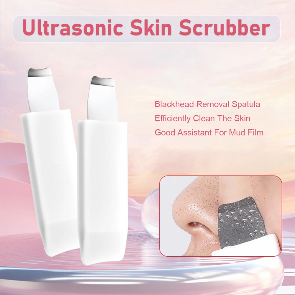 Ultrasonic Skin Scrubber Deep Vibrate Facial Cleaner Peeling Facial Shovel Black Head Remover Massager
