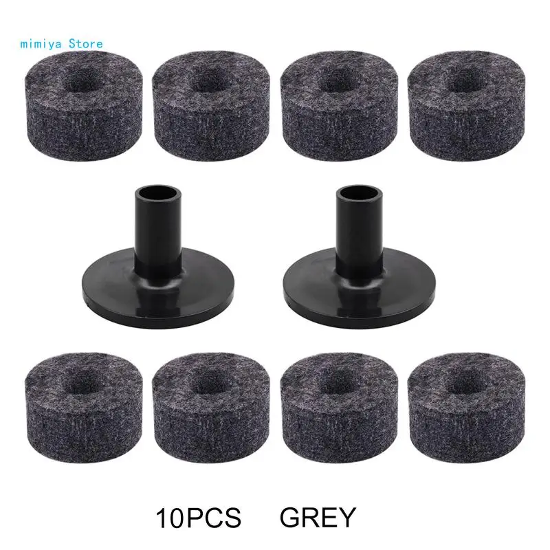 10 Pieces/set Plastic Long Cymbal Sleeves for Drum Set