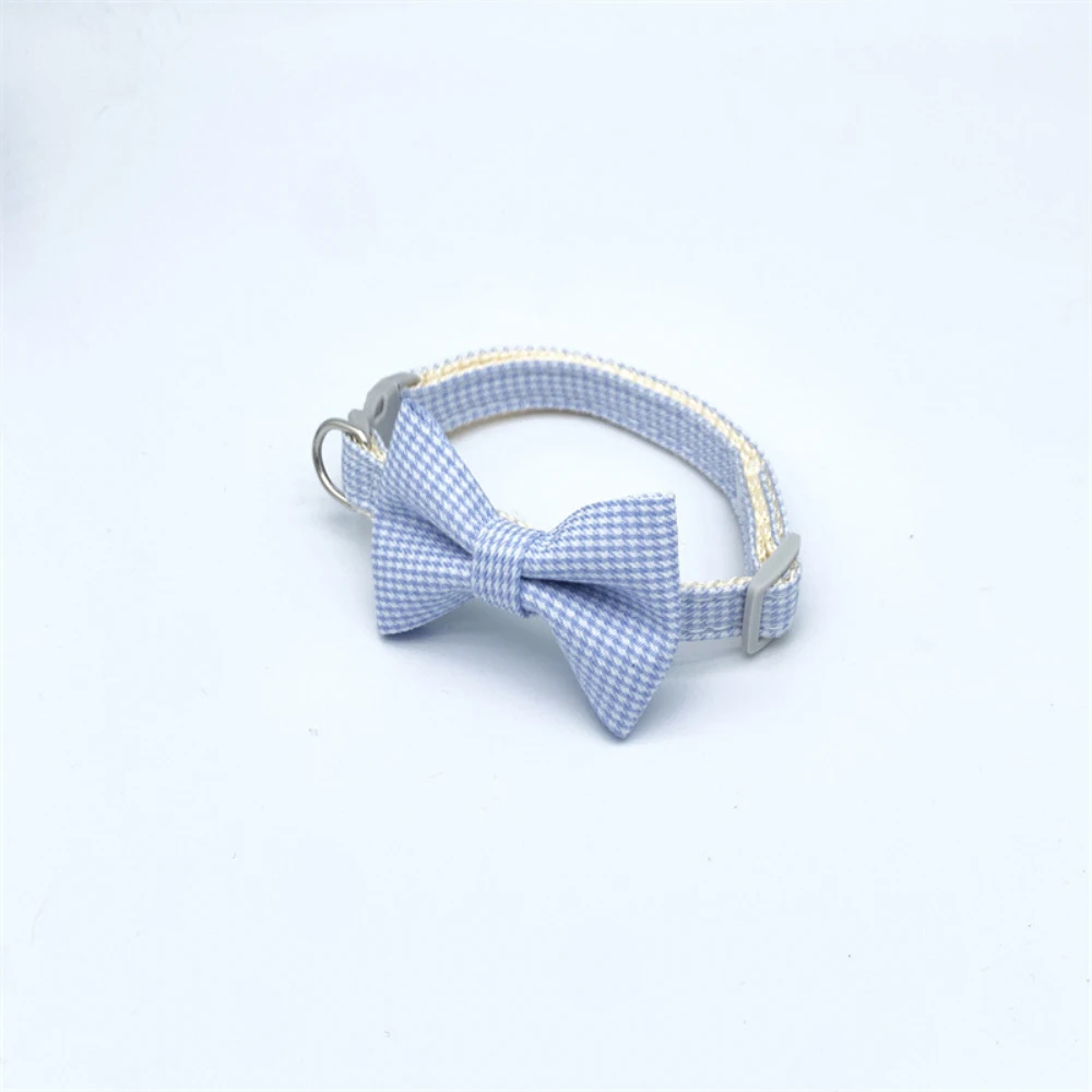 Title 3, Christmas Plaid Bowknot Cat Collar Bow Tie Safe...