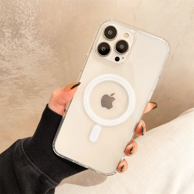 Premium Clear Magnetic Wireless Charging Animation Case
