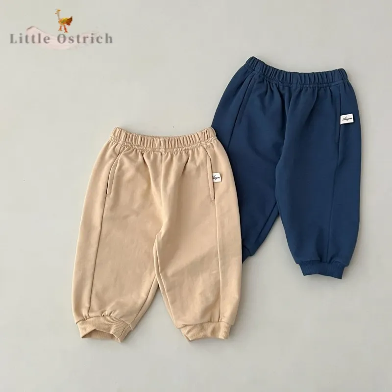 

Newborn Baby Girl Boy Cotton Pant Spring Autumn Child Middle Waist Bottom Casual Loose Solid Color Trouser Baby Clothes 3M-2Y