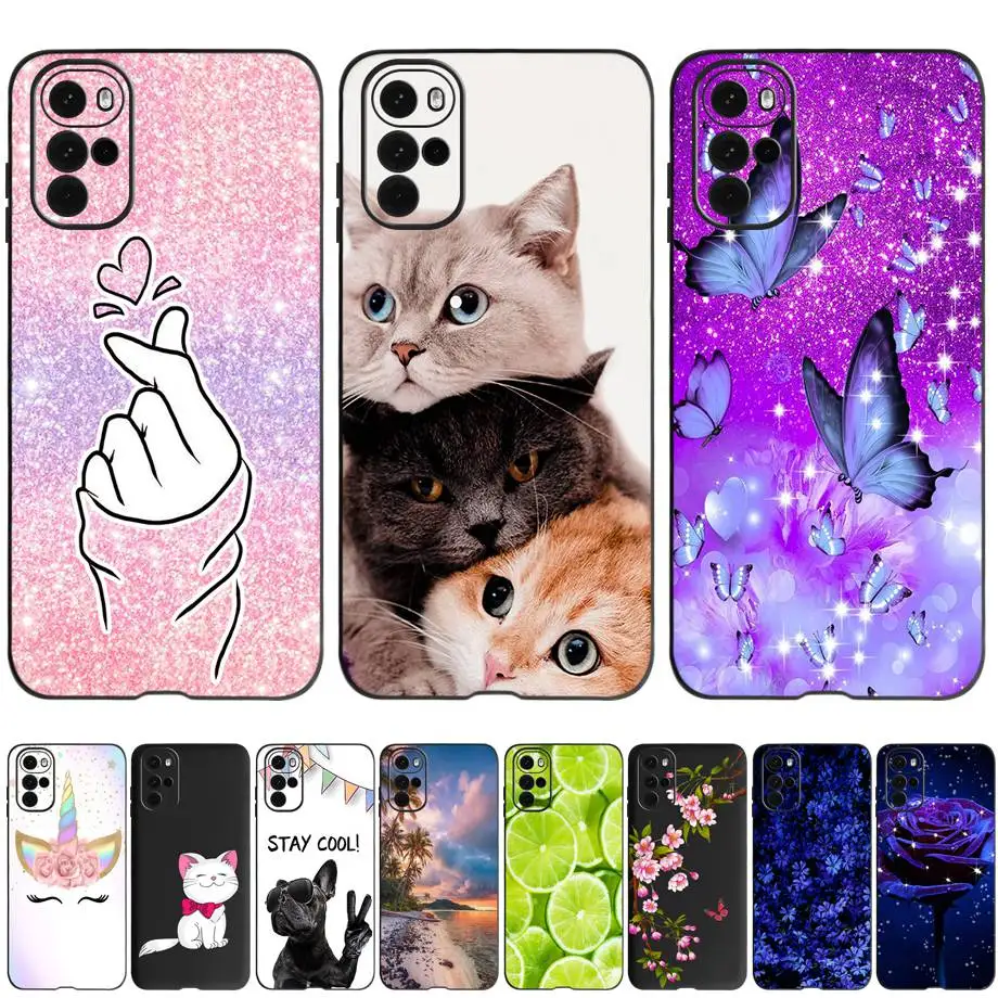Per Motorola Moto G22 Custodia Paraurti Custodia Morbida In Silicone Nero Per Moto G22 Custodia Cool Cartoon Per Motorola G22 G 22 2022 Capa