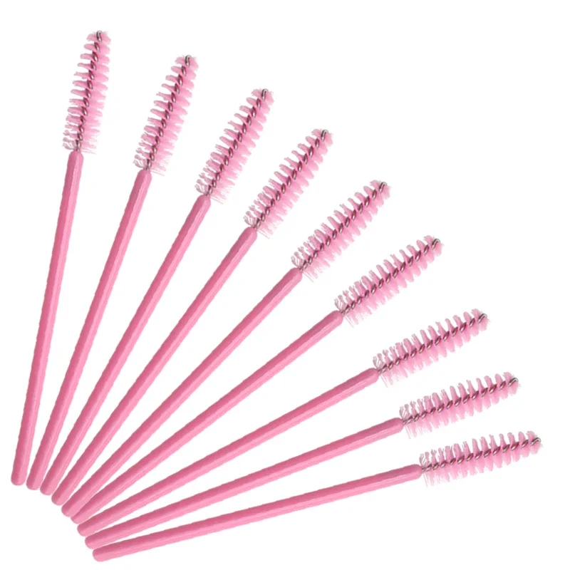 Women Makeup 50 Pcs  For Grafting Lashes Extension Brush Tools Disposable Nylon Mascara Wand Applicator Eyelash Brushes